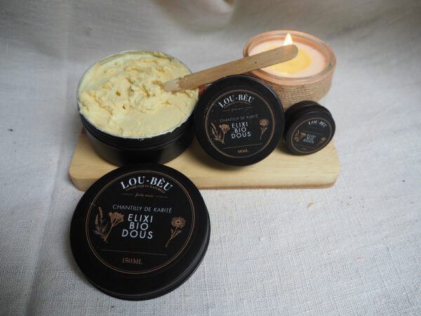 Elixi Bio Dous - Chantilly de karité artisanale - Savonnerie Lou Bèu