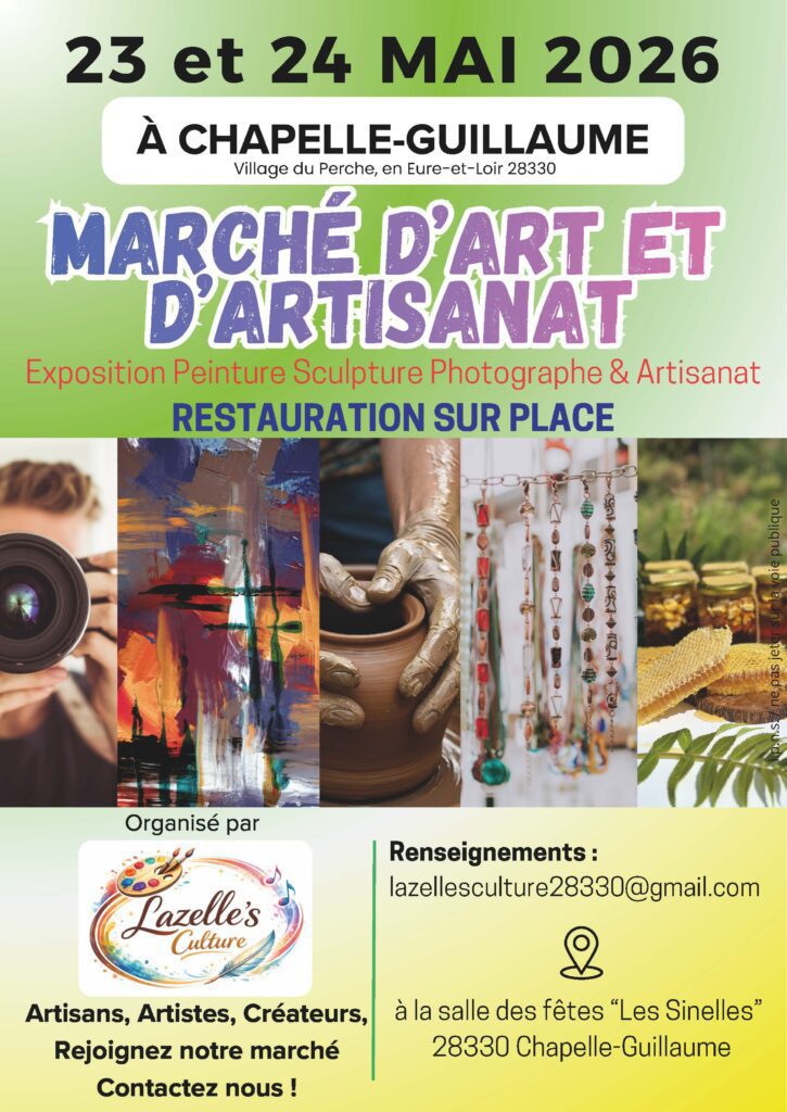 Marché d'Art et d'Artisanat - Stand Lou Bèu - Chapelle-Guillaume - 23 et 24 mai 2026