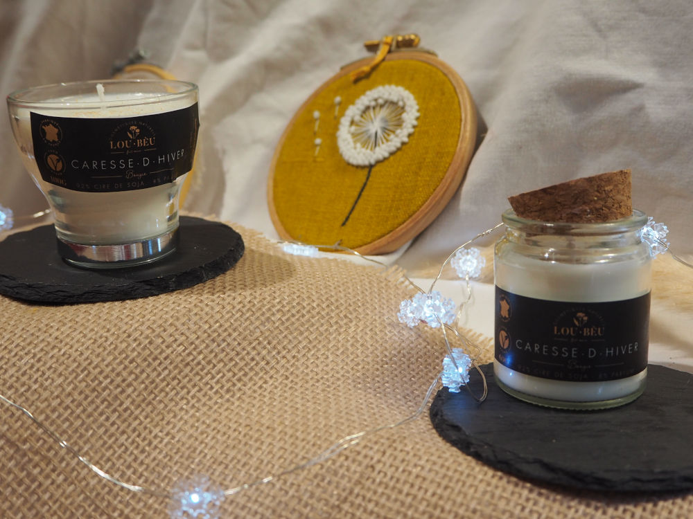 Bougie parfumée artisanale - 7 senteurs - Savonnerie Lou Bèu