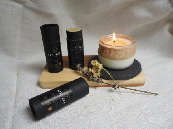 Douçour Miel Abéio - Déodorant artisanal naturel - Savonnerie Lou Bèu